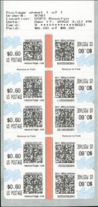 Booklet Pane, Neopostage, United States of America,  