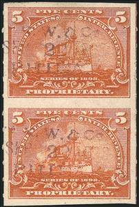 Revenue Stamp, Proprietary/Battleship, United States of America,  , Ships