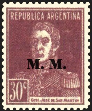 José Francisco de San Martín (1778-1850), ovpt. "M.M."