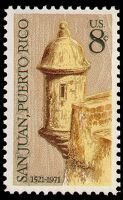 Stamp, Sentry Box, Morro Castle, San Juan, United States of America,  