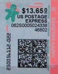 Stamp, Gingerbread Man and Candy, United States of America,  