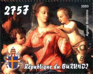 Stamp, Agnolo Bronzino, Cinderellas,  , Paintings