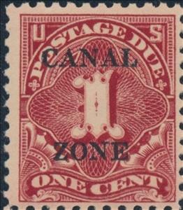 Stamp, Postage Due, Canal Zone,  