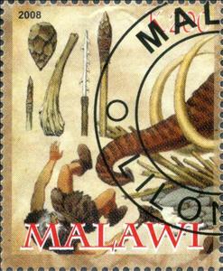 Stamp, Prehistoric Weapons, Cinderellas,  , Prehistorical Animals