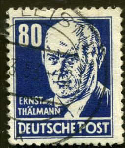 Stamp, Ernst Thälmann (1886-1944), Germany, Democratic Republic,  , Famous People, Men, Politicians