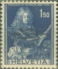 Lt-Gen Francois de Reynold (BIE/IBE overprint)