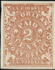 Stamp, New Orleans, LA., Confederate States of America,  