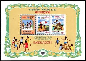 Souvenir Sheet, International Year of the Child 1979, Bangladesh,  , Children