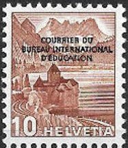 Chillon Castle & Dents du Midi (BIE/IBE overprint)