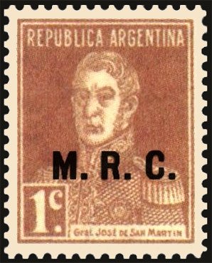 José Francisco de San Martín (1778-1850), ovpt. “M.R.C.”