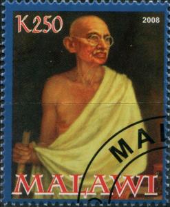 Stamp, Gandhi - 60th Anniversary of death, Cinderellas,  , Famous People, Heads of State