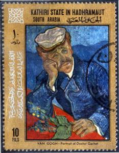 Stamp, Paintings by Vincent van Gogh, Aden - Protectorates,  , Paintings