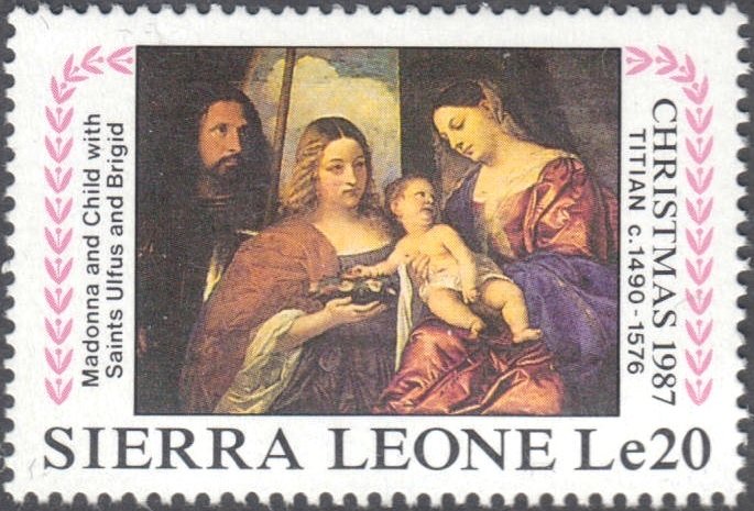 Madonna and Child with Saints Ulfus and Brigit