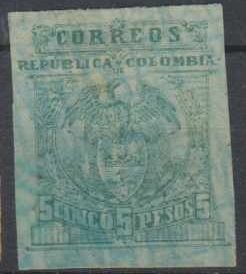 Stamp, Coat of Arms of Colombia, Colombia,  , Coats of Arms
