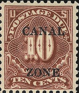 Stamp, Postage Due, Canal Zone,  
