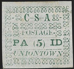 Stamp, Uniontown, Ala., Confederate States of America,  