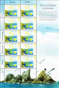 Mini Sheet, Spotted Rock-Rose, Alderney,  , Flowers, Plants (Flora)