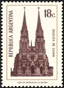Stamp, Basilica of Lujan, Argentina,  , Churches - Cathedrals - Basilicas - Chapels