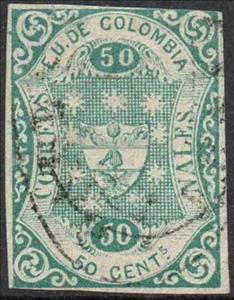 Stamp, Coat of Arms, Colombia,  , Coats of Arms