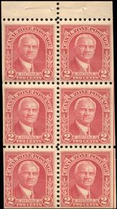 Booklet Pane, George Washington Goethals, Canal Zone,  