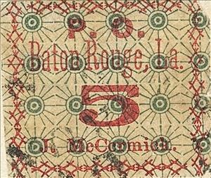 Stamp, Baton Rouge, LA., Confederate States of America,  