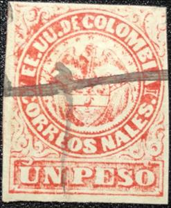 Stamp, Coat of Arms, Colombia,  , Coats of Arms