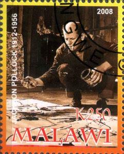 Stamp, Jackson Pollock, Cinderellas,  , Painters