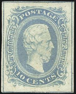 Stamp, Jefferson Davis, Confederate States of America,  