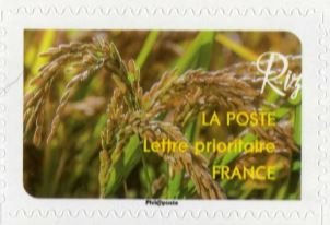Stamp, Riz, France,  , Cereals, Plants (Flora)