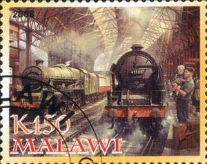 Stamp, Locomotive, Cinderellas,  , Locomotives, Railways, Steam Traction, Transport