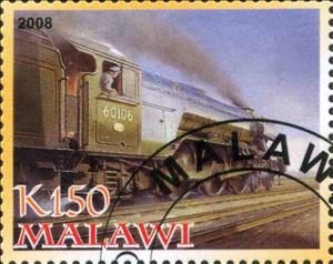 Stamp, Locomotive, Cinderellas,  , Locomotives, Railways, Steam Traction, Transport