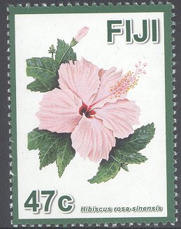 Stamp, Fijian Hibiscuses, Fiji,  , Flowers, Plants (Flora)