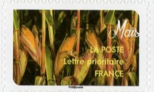 Stamp, Maïs, France,  , Cereals, Plants (Flora)
