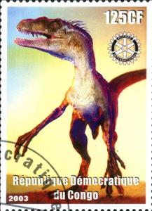 Stamp, Dinosaurs, Cinderellas,  , Animals (Fauna), Dinosaurs