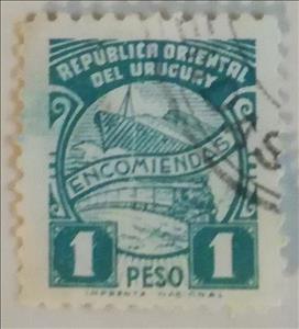 Stamp, Encomiendas, Uruguay,  , Ships