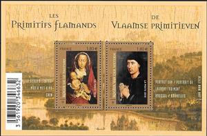Souvenir Sheet, Flemish Painters : Roger de la Pasture and R. van der Weyden, France,  , Art, Painters, Paintings