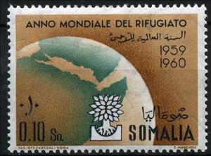 Stamp, World refugee Year, Italian colonies, territories and occupations,  