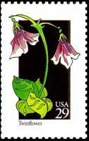Stamp, Wildflowers:Twinflower, United States of America,  , Flowers, Plants (Flora)