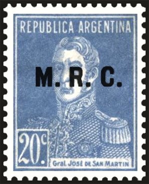 José Francisco de San Martín (1778-1850), ovpt. “M.R.C.”