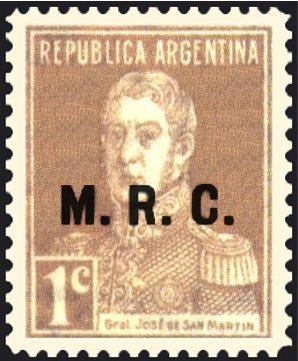José Francisco de San Martín (1778-1850), ovpt. “M.R.C.”