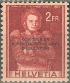 Colonel Joachim Forrer (BIE/IBE overprint)