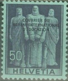 Oath of the three original cantons (BIE/IBE overprint)