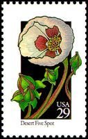 Stamp, Wildflowers:Desert Fire Spot, United States of America,  , Flowers, Plants (Flora)