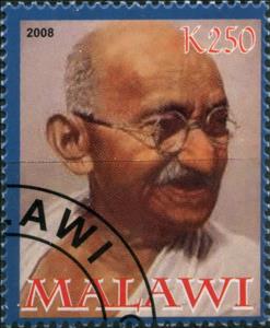 Stamp, Gandhi - 60th Anniversary of death, Cinderellas,  , Famous People, Heads of State