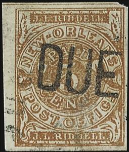 Stamp, New Orleans, LA., Confederate States of America,  