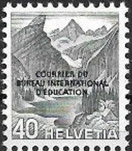 Stamp, Seealpsee Lake & Säntis Mountain (BIE/IBE overprint), Switzerland,  