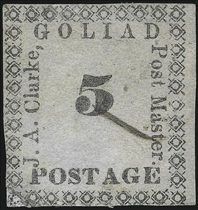 Stamp, Goliad, Tex., Confederate States of America,  