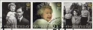 Se-tenant, Se-tenant Strip Of 3, United Kingdom of Great Britain & Northern Ireland,  , Famous People, Heads of State, Queens, Royalty, Women