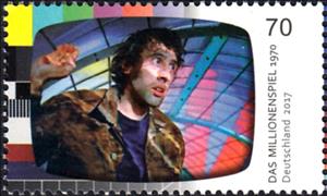 Stamp, The Million Game, Germany, Federal Republic,  , Literature, Men, film, Television