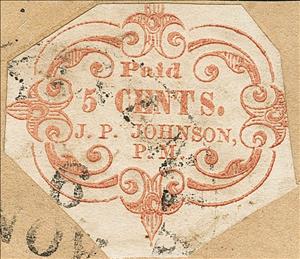 Stamp, Pittsylvania Court House, Confederate States of America,  